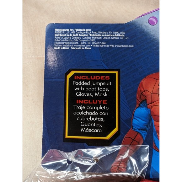 New Rubie’s Marvel Spiderman Kids Costume  Size Small 4-6 - Picture 3 of 5